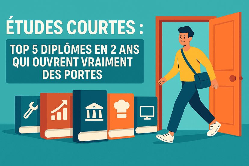 Études courtes : top 5 diplômes en 2 ans qui ouvrent vraiment des portes